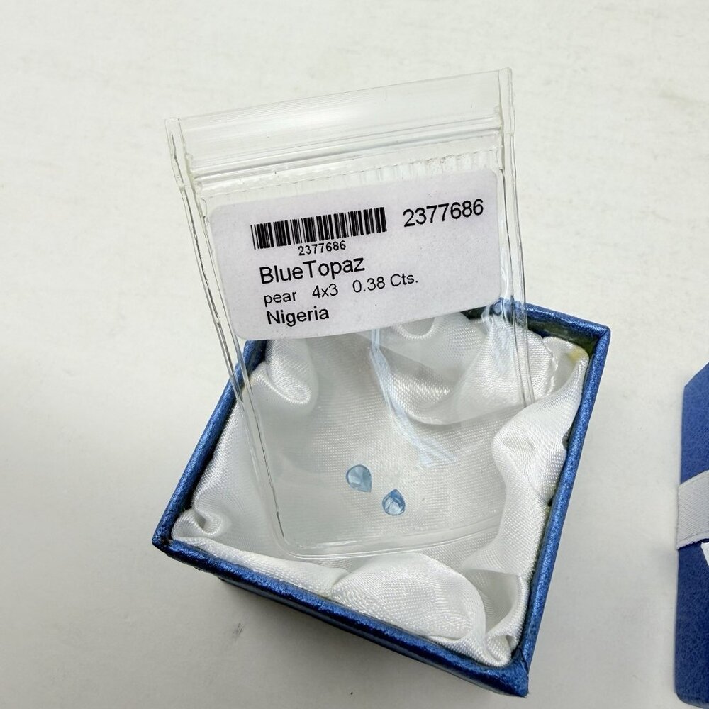 Shop LC Blue Topaz Pear Shaped‎ 4x3mm Loose Gemstones for Jewelry Making 5328